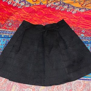 Textured flared skirt